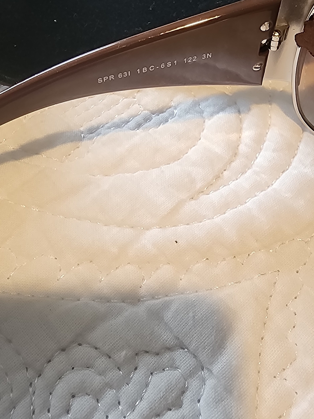 Vintage Prada Oversized Shield Sunglasses in Black - Picture 9 of 14